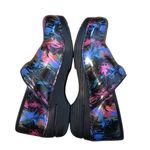 Dansko Black and Pink Mules with Chunky Sole paint splatter design sz 38 Photo 1