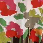 Apostrophe  Size S Blouse Silk Floral Crew Neck Pull Over Banded Bottom Women’s Photo 3
