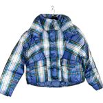 American Eagle NWOT AE 80’s Puffer coat Jacket in plaid Photo 7