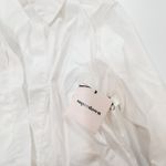 superdown Colette Ruched Shirt Dress in White Medium Photo 6