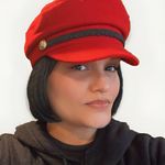 ZARA Newsboy Cap Nautical Sailor Hat Red   Size S Photo 0