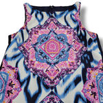 Vince Camuto Dress Size 2 A-Line Dress Sleeveless Multicolor Medallion Pattern Photo 3