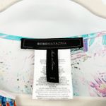 BCBGMAXAZRIA  Womens M/L Dove Watercolor Floral‎ Kimono Sleeve Tunic Top Coverup Photo 5