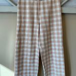 TRUTH PEACH CHECKERED KNIT PANTS // SIZE‎ Mediun Pink Size undefined Photo 0