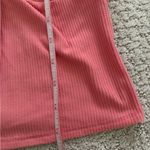 Derek Heart  Ribbed Crop Tank Top Size M Pink Padded Photo 5