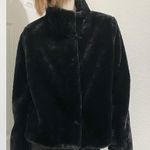 Coffee Shop New York Black Faux Fur Fuzzy Soft Coat Size XL NWT Photo 1