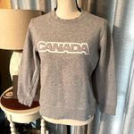 Canada Canadian Olympic Team Grey Gray Crewneck Sweatshirt See Measurements FLAW Size XS Photo 1