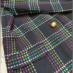 Amanda Smith  Vintage Blazer Suit Jacket Wool Blend Rainbow Plaid L Large XL Photo 4