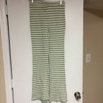 Double Zero  Green Beachy Striped Knit Pants Medium Photo 1