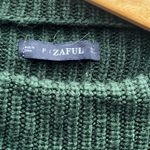 Zaful Women casual loose badge patched oversized pullover sweater Photo 7