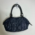 LP/LP quilted‎ puffer purse navy blue 14” x 8.5” x 4” Black Photo 1