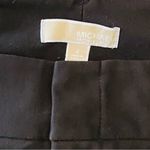 Michael Kors Black Stretchy Midrise Button Straight Leg Pants Sz 4 Photo 9