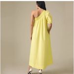 Maeve Anthropologie  NWT one shoulder yellow dress size L Photo 1