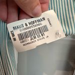 MAUS & HOFFMAN Mint Green Seersucker Striped Blazer Jacket Size 8 Medium NWT Photo 13