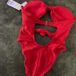 Wild Fable Women's Removable Rosette Extra High Leg Extra Cheeky One Piece Swimsuit - ™ Photo 8