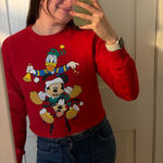 Disney  Mickey and friends Christmas cropped crewneck  Photo 0