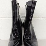 Stuart Weitzman new 5.5 Lucite 105mm Ankle Boots - Black pointed toe clear heel Photo 1