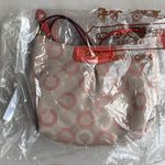 Coach Ashley Dotted Op Art Mini Crossbody Bag Khaki Tearose Photo 17