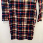 Women’s Long Sleeve Plaid Dress Size Small Red Photo 2
