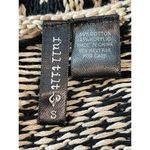 Full Tilt Black And Tan Striped Fringe Waterfall Knit Sweater Open Vest S Photo 10