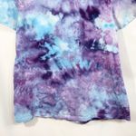 Crystal Kobe Medium Top Handmade Tie Dye Studded V Neck Tee Purple Blue 643 Photo 8