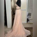 Jovani Elegant Beaded Pink Long Prom Dress Photo 3