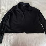 Aerie Cropped Collared Sweatshirt Photo 0