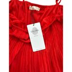 Exlura Women's Red Spaghetti Strap Pleated romper Size Large Photo 4