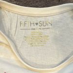 Fifth Sun “Mama Needs Some Wine” Cream Colored Tee Size Medium 100% Cotton Photo 1