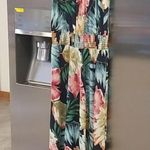 Veronica M ππ Smocked Waist Halter Maxi Dress Floral Photo 3