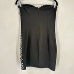NWT 2B Bebe Sasha Tribal Sequin Strapless Black & White Mini‎ Dress Size Medium Photo 5