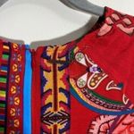 Desigual red floral glen dress Size 4 Photo 8