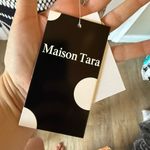 NWT Black and Tan Striped Sweater‎ Dress Photo 2