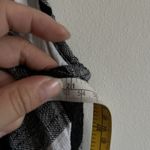 Anthropologie  Cloth & Stone Black White Gingham Buffalo Check Fringed Dress 14P Photo 7