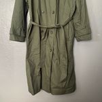 Banana Republic  Green Trench Coat Size Large Petite Photo 1