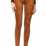 Good American  Good Waist Faux Suede Jeans in Tobacco Size 2 Photo 11