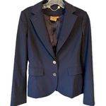 Tory Burch Pierre Navy Blue Double Button Blazer Photo 0