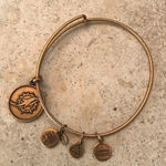 ALEX AND ANI MIAMI DOLPHINS NFL OFFICIAL  BRONZE BANGLE BRACELET ONE SIZE FITS MOST Photo 0