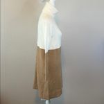 J.Crew Colorblock Turtleneck Sweater Dress Ivory/Tan Estimated Size Small Photo 1