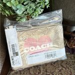 Coach Authentic Signature Leather HEART zip card wristlet Photo 8