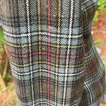 40s or 50s Vintage Wool Plaid Blazer Peter Pan Collar Size Small Gray Photo 11