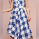 Maeve  Blue and White Asymmetrical Wrap Sundress Size XSP. A14 Photo 0