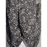 Rafaella Woman 1X Black & White Swirl Print Cotton Photo 1