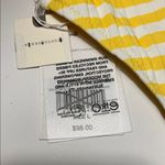 Anthropologie New Solid & Striped lemon strip Daphne bottom size Large yellow white daisy Photo 7