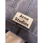 Acne Studios Tucker DK Blade Washed Gray High Rise Straight Denim Jeans Pants M Photo 2