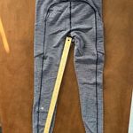 Lululemon Speed Up Mid Rise Tight 28” Luon Variegated Knit Black Heathered 4 EUC Photo 3