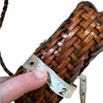 Vintage LJS Collection Brown Woven Mini Crossbody Purse‎ Photo 7