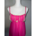 Victoria's Secret Women's  Lace Fuchsia L Slip Gown Babydoll Photo 1