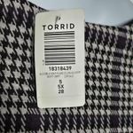Torrid Studio Double Knit Cropped Collarless Jacket Size 5X Houndstooth Photo 4