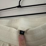 Unique Side Scallop Sweatpants M Cream Black Size M Photo 2